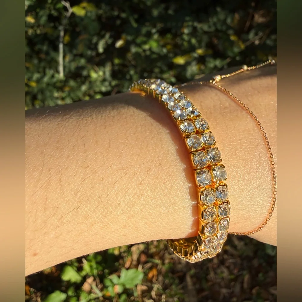 Gold Women's Watch with Bracelet SET